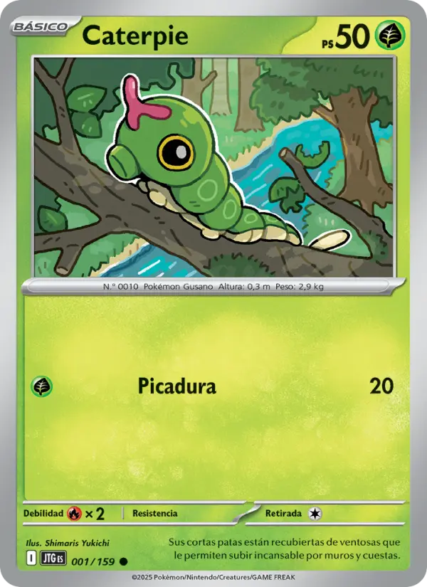 Caterpie, Juntos de Aventuras No. 001