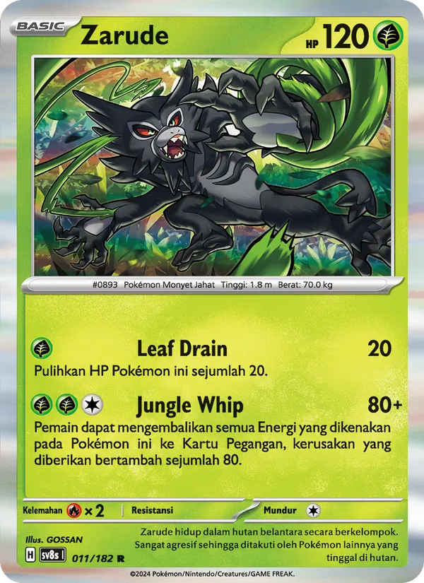 Zarude, Kilat Rasi No. 011