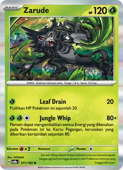 Zarude, Kilat Rasi No. 011 Normal