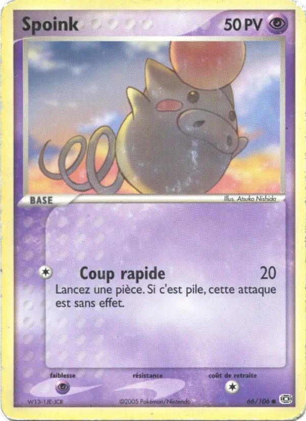 Spoink, EX Émeraude Nº 66