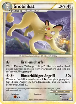 Snobilikat, HeartGold SoulSilver Nº 27 Normal