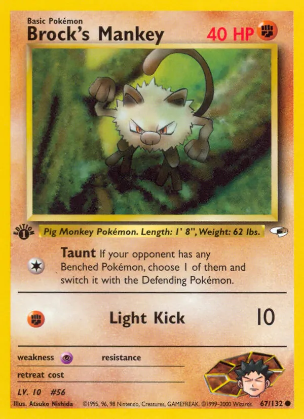 Brock's Mankey, Gym Heroes No. 67
