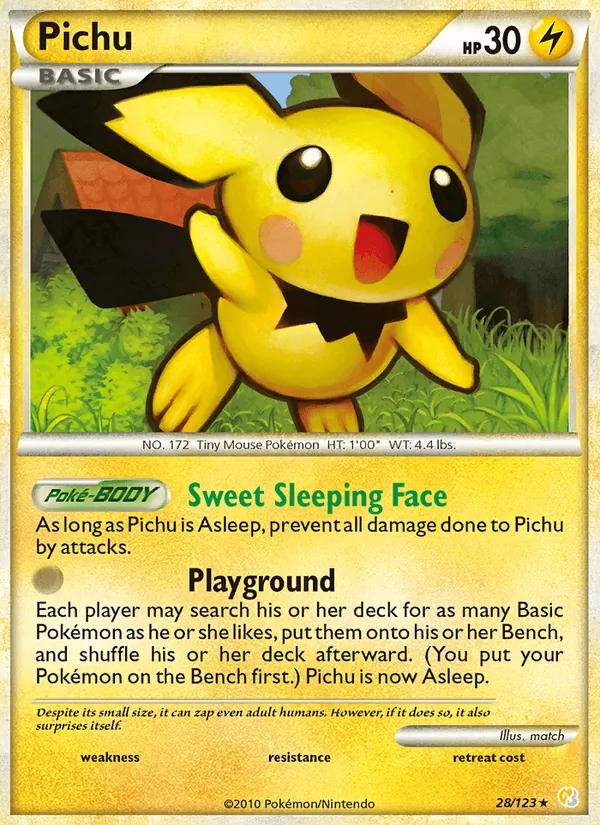 Pichu, HeartGold SoulSilver No. 28