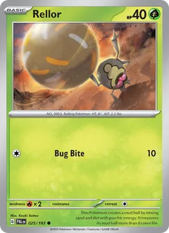 Rellor, Paldea Evolved No. 025 Normal
