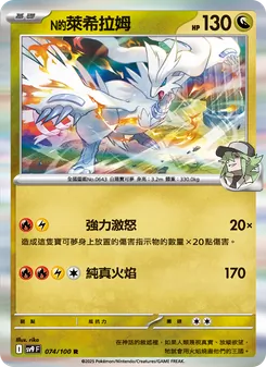 N的萊希拉姆, 對戰搭檔 Nº 074 Normal