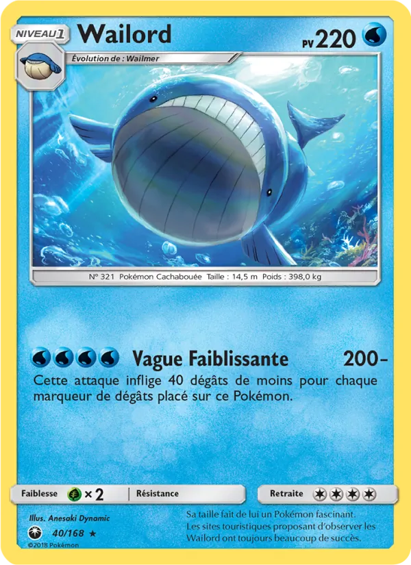 Wailord, Tempête Céleste No. 40