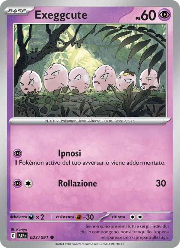 Exeggcute, Destino di Paldea No. 023