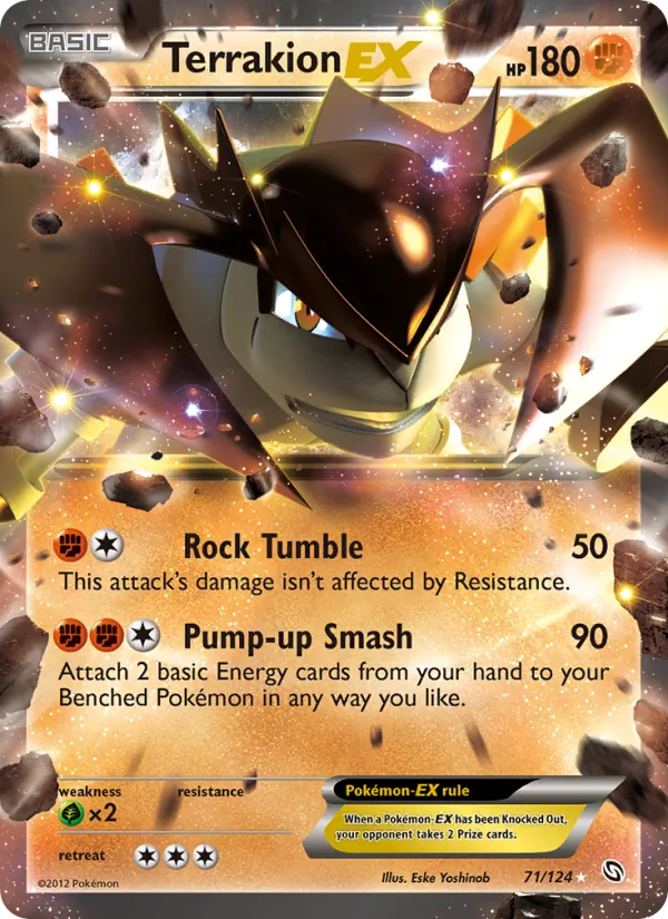 Terrakion-EX, Dragons Exalted No. 71