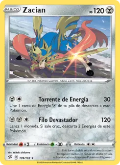 Zacian, Choque Rebelde No. 139 Normal