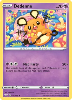 Dedenne, Darkness Ablaze Nº 78 Normal