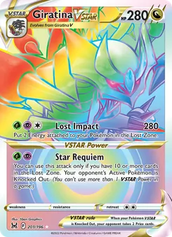 Giratina VSTAR, Lost Origin Nº 201 Holo