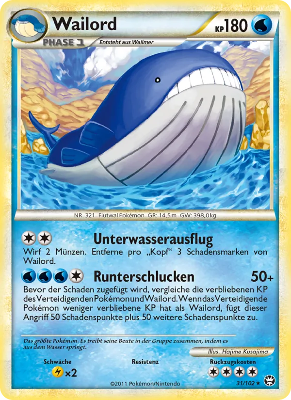 Wailord, Triumph No. 31