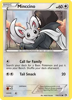 Minccino, Legendary Treasures No. 104 Normal