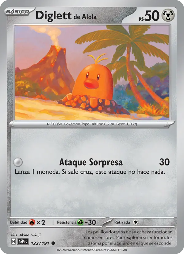Diglett de Alola, Chispas Fulgurantes No. 122