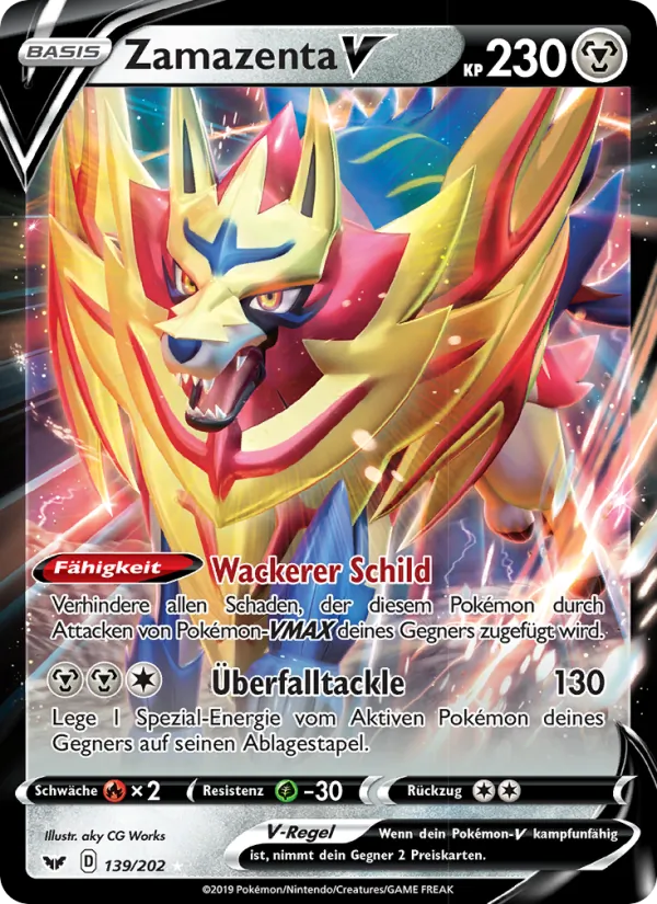 Zamazenta V, Schwert & Schild No. 139