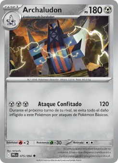 Archaludon, Fuegos Fantasmales No. 075 Normal