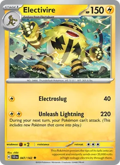 Electivire, Stellar Crown Nº 047 Normal