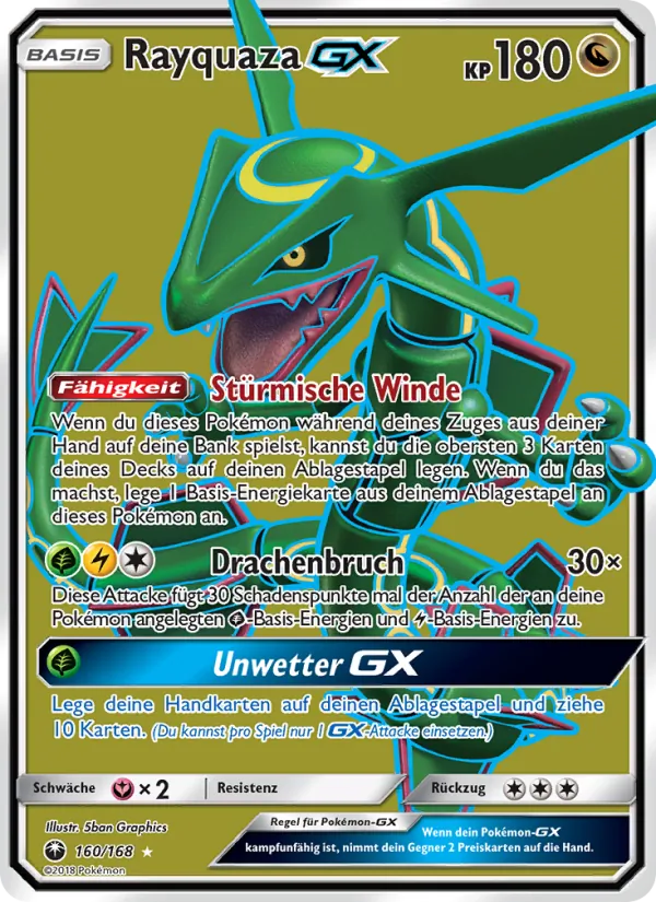 Rayquaza GX, Sturm Am Firmament No. 160