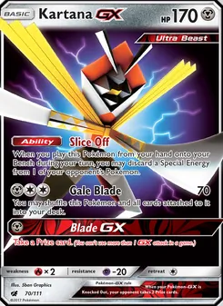 Kartana GX, Crimson Invasion No. 70 Normal
