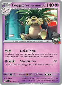 Exeggutor del Team Rocket, Ascesa Eroica No. 078 Holo