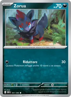 Zorua, Fuoco Bianco Nº 061 Normal