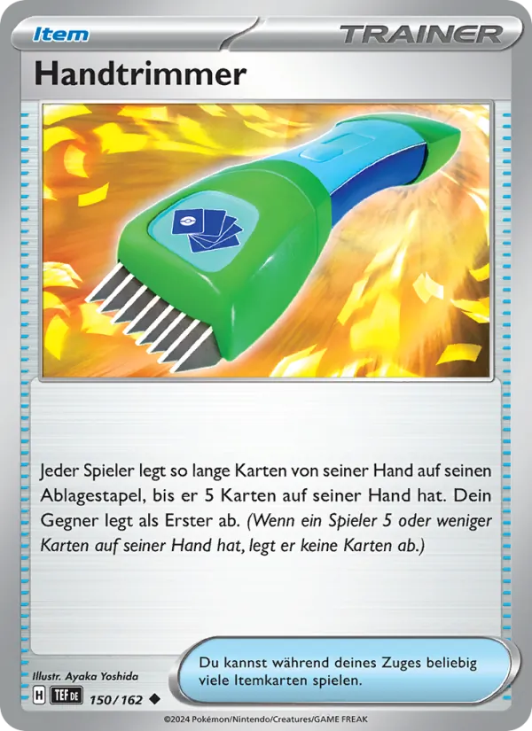 Handtrimmer, Gewalten der Zeit No. 150