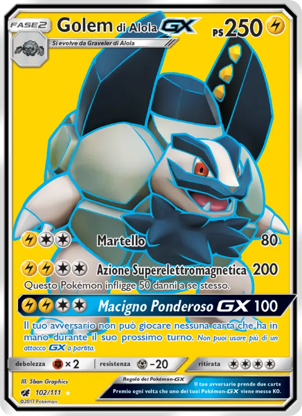 Golem di Alola GX, Invasione Scarlatta Nº 102