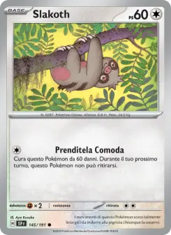 Slakoth, Scintille Folgoranti No. 145 Normal