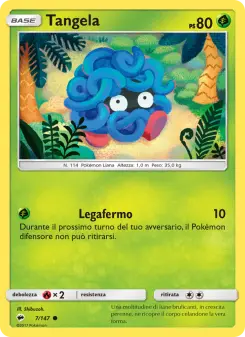 Tangela, Ombre Infuocate No. 7 Normal