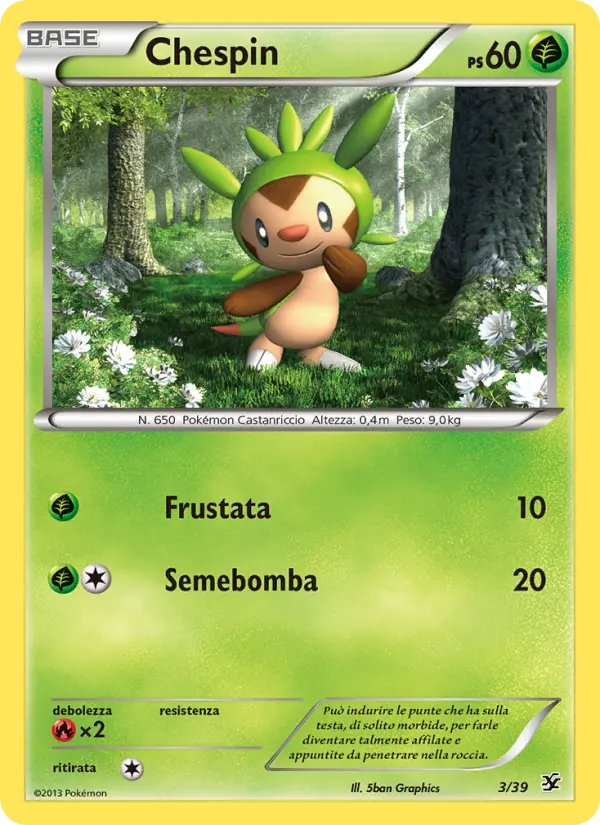 Chespin, Benvenuti a Kalos Nº 3