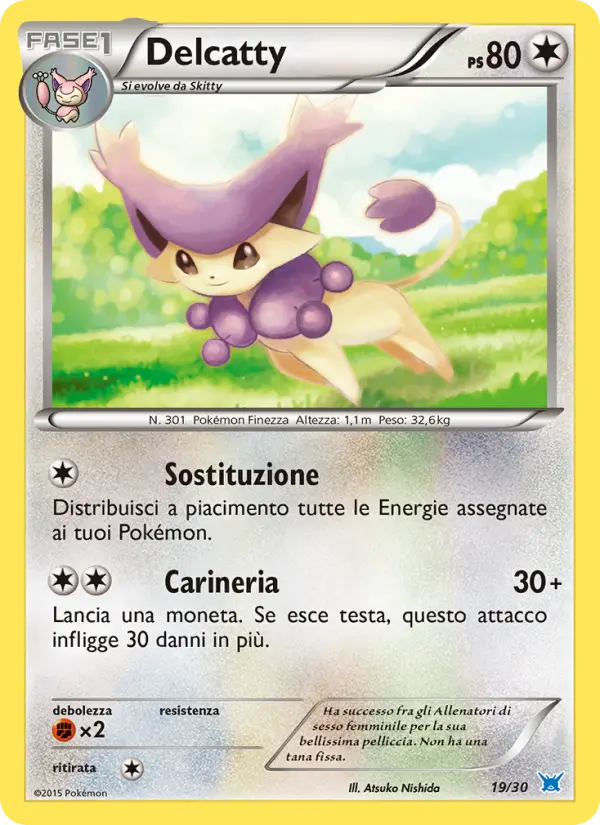 Delcatty, XY trainer Kit (Latios) Nº 19