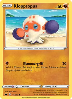 Klopptopus, Schwert & Schild Nº 111 Normal