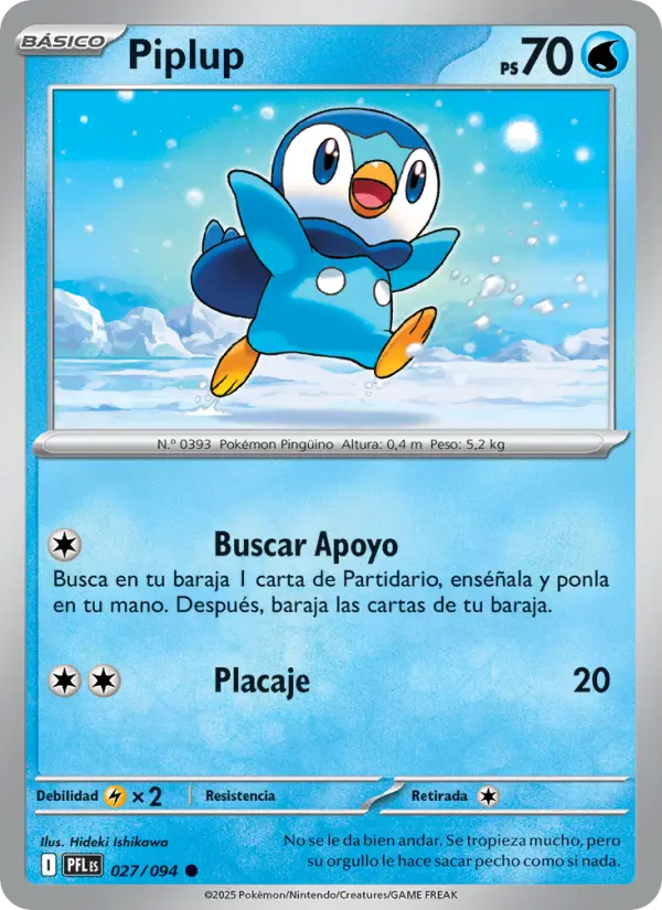 Piplup, Fuegos Fantasmales No. 027