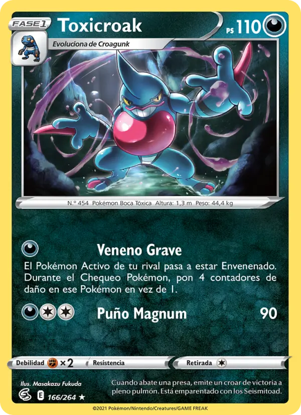 Toxicroak, Golpe Fusión No. 166