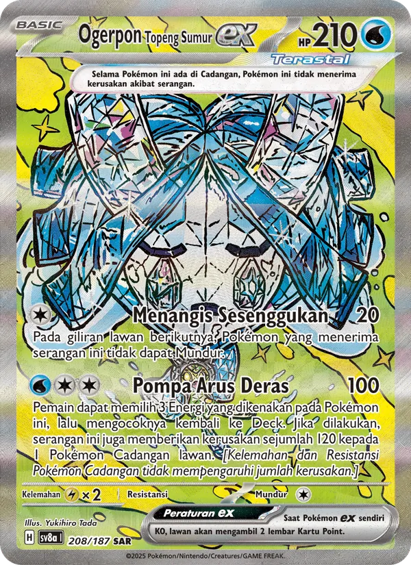 Ogerpon Topeng Sumur ex, Festival Terastal ex No. 208