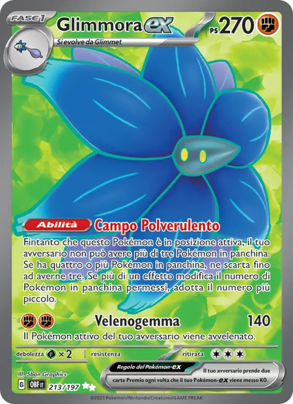Glimmora-ex, Ossidiana Infuocata No. 213