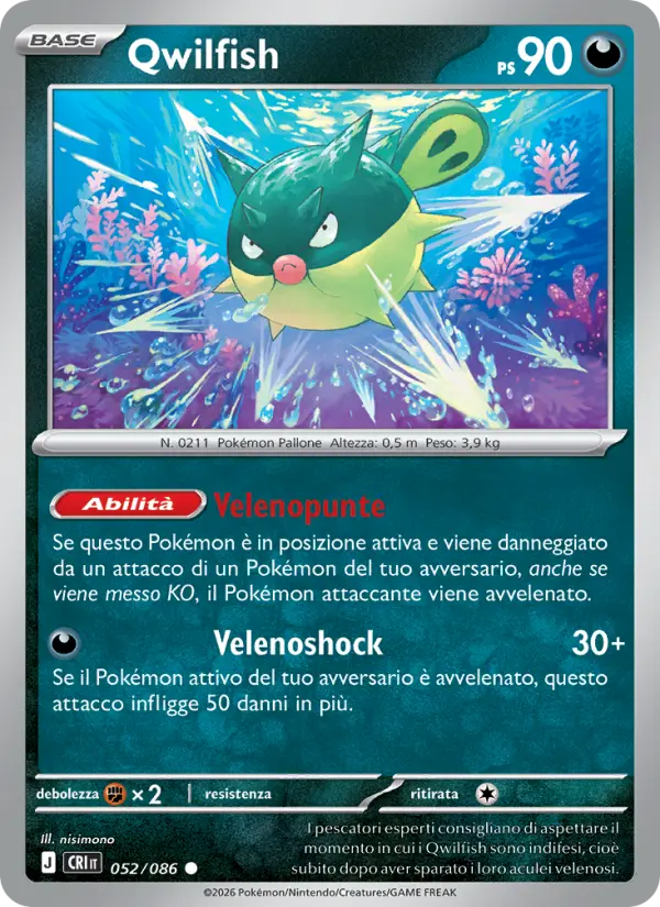 Qwilfish, Caos Nascente Nº 052