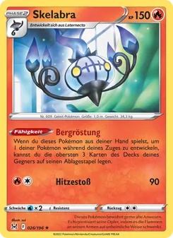 Skelabra, Verlorener Ursprung Nº 026 Holo