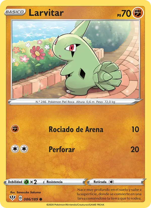 Larvitar, Oscuridad Incandescente No. 86