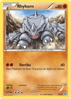 Rhyhorn, Kit de Entrenador XY (Latios) No. 23 Normal