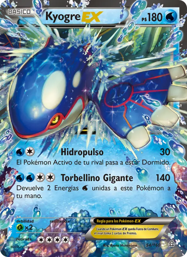 Kyogre EX, Duelos Primigenios Nº 54