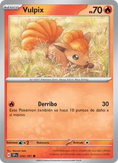 Vulpix, Chispas Fulgurantes No. 016 Normal
