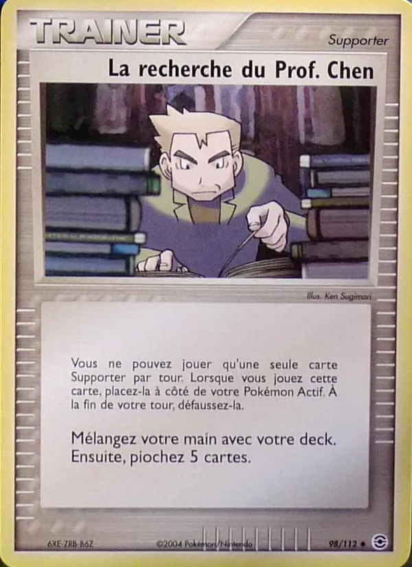 La recherche du Prof. Chen, EX Rouge Feu & Vert Feuille Nº 98