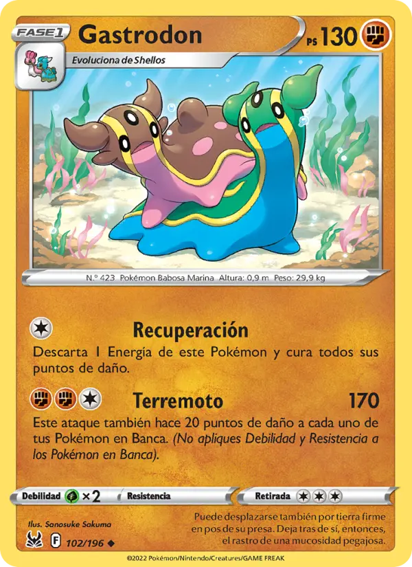 Gastrodon, Origen Perdido No. 102