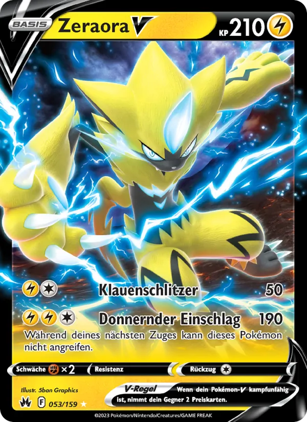 Zeraora V, Zenit der Könige Nº 053