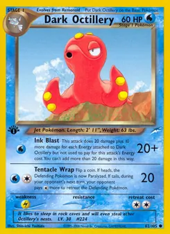 Dark Octillery, Neo Destiny Nº 62 Normal