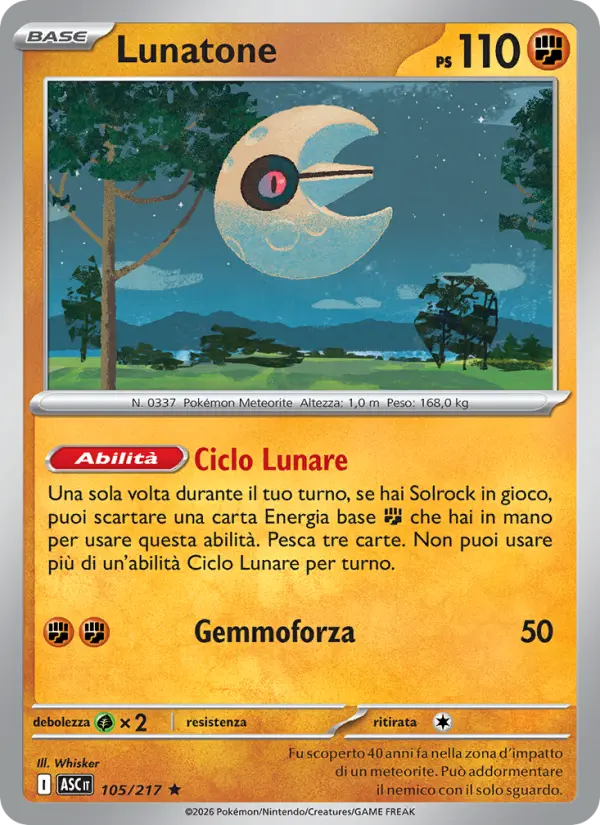 Lunatone, Ascesa Eroica No. 105
