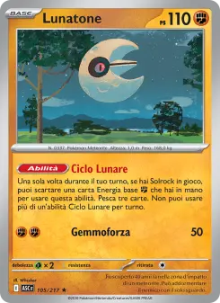 Lunatone, Ascesa Eroica Nº 105 Holo