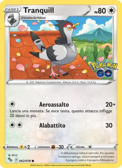 Tranquill, Pokémon GO No. 062 Normal