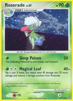 Roserade, Secret Wonders Nº 17 Reverse